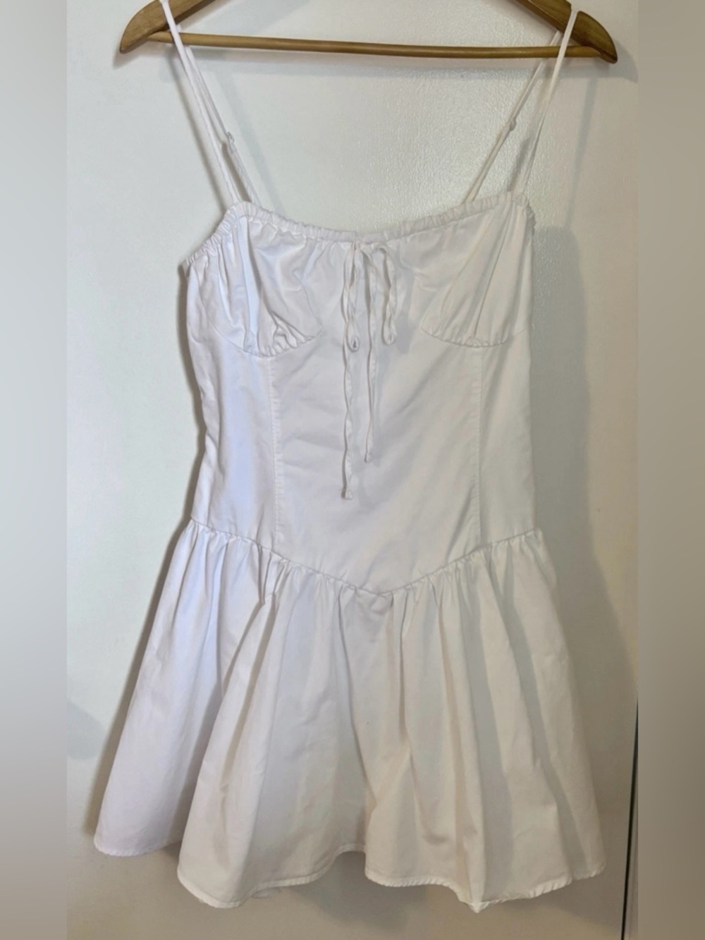 OAK + FORT White Corset Mini Dress